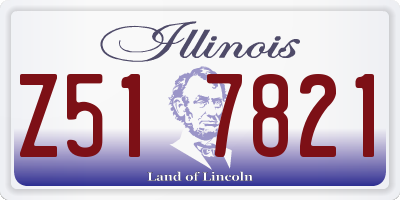 IL license plate Z517821