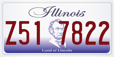 IL license plate Z517822