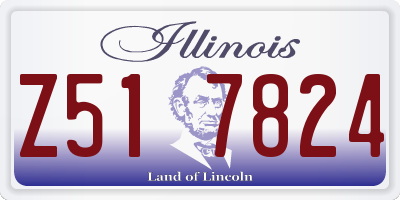IL license plate Z517824