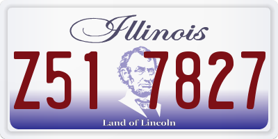 IL license plate Z517827