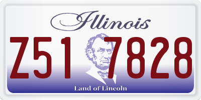 IL license plate Z517828