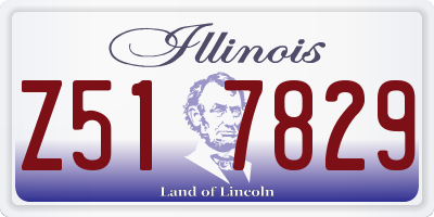IL license plate Z517829