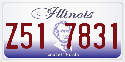 IL license plate Z517831