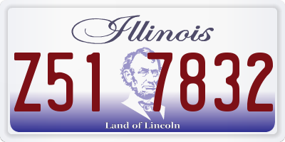 IL license plate Z517832