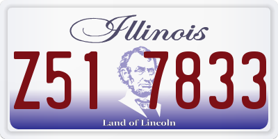IL license plate Z517833