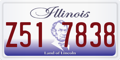 IL license plate Z517838