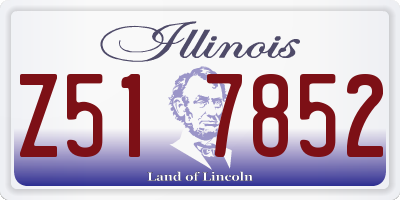 IL license plate Z517852