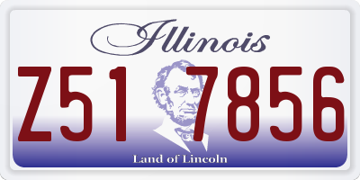 IL license plate Z517856