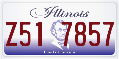 IL license plate Z517857