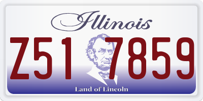 IL license plate Z517859