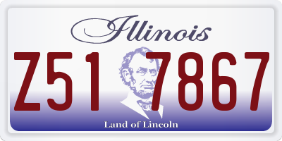 IL license plate Z517867