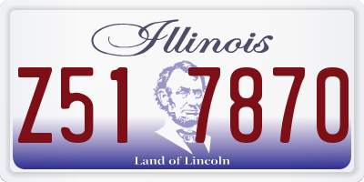 IL license plate Z517870