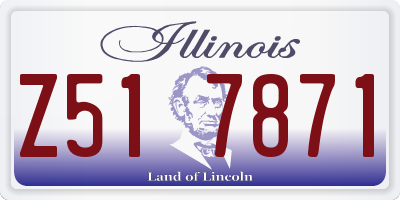 IL license plate Z517871