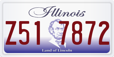 IL license plate Z517872
