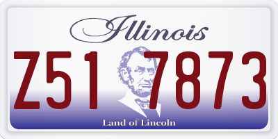 IL license plate Z517873