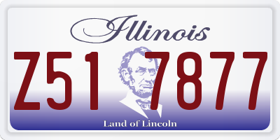 IL license plate Z517877