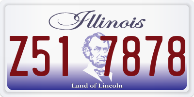 IL license plate Z517878
