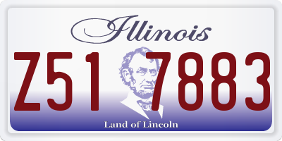 IL license plate Z517883