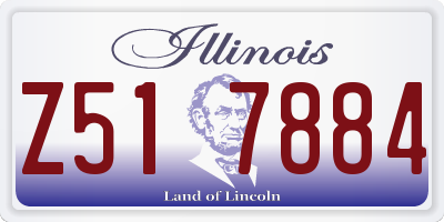 IL license plate Z517884