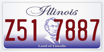 IL license plate Z517887