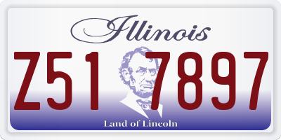 IL license plate Z517897