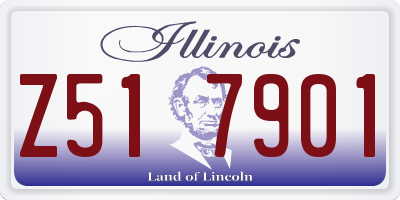 IL license plate Z517901