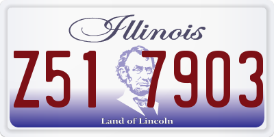IL license plate Z517903