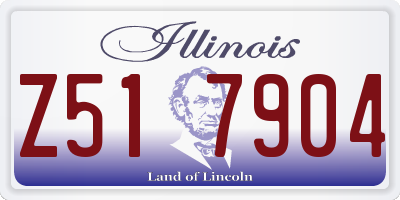 IL license plate Z517904