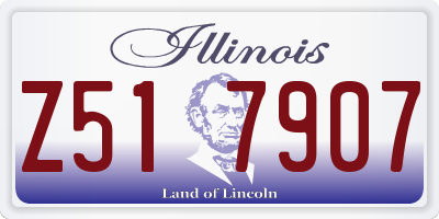 IL license plate Z517907