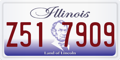IL license plate Z517909
