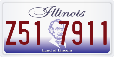 IL license plate Z517911