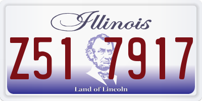 IL license plate Z517917
