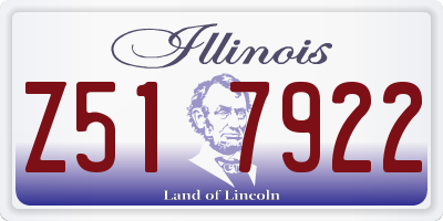 IL license plate Z517922