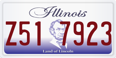 IL license plate Z517923