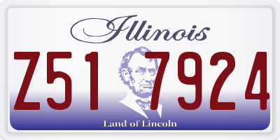 IL license plate Z517924