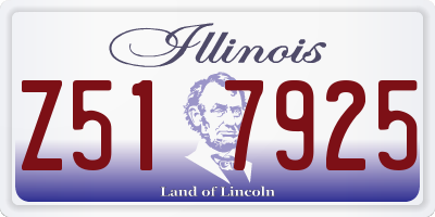 IL license plate Z517925