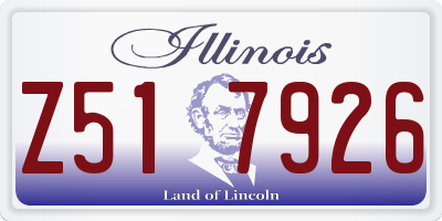 IL license plate Z517926