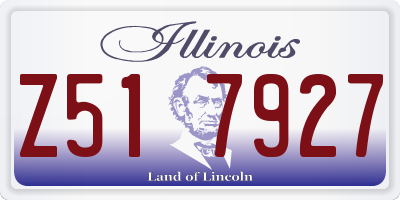 IL license plate Z517927