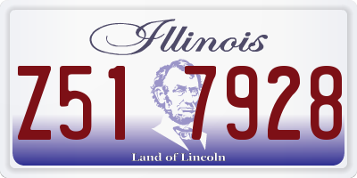 IL license plate Z517928