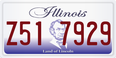 IL license plate Z517929