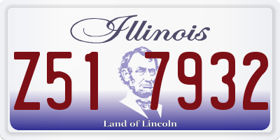IL license plate Z517932