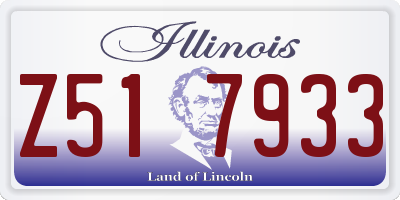 IL license plate Z517933