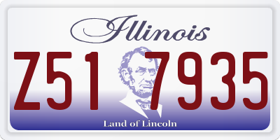 IL license plate Z517935