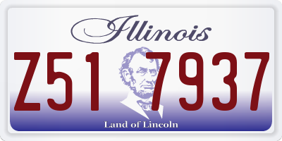 IL license plate Z517937