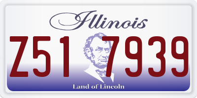 IL license plate Z517939