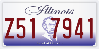 IL license plate Z517941