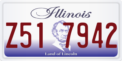 IL license plate Z517942