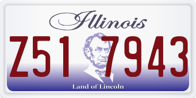 IL license plate Z517943