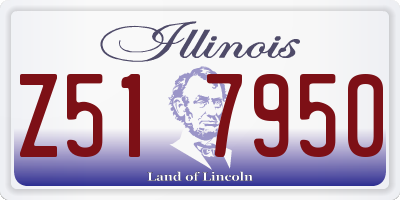 IL license plate Z517950