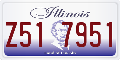 IL license plate Z517951